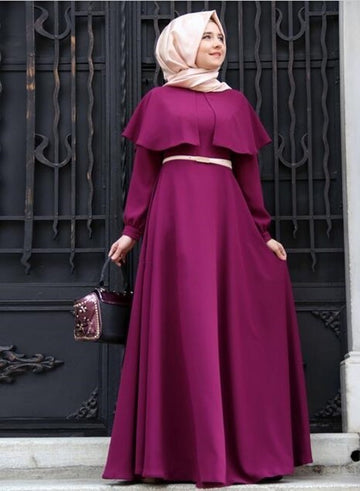 Modest Arab Robe with Cape – Hui Style