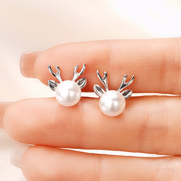 Cute Lady Antler-shaped Earrings