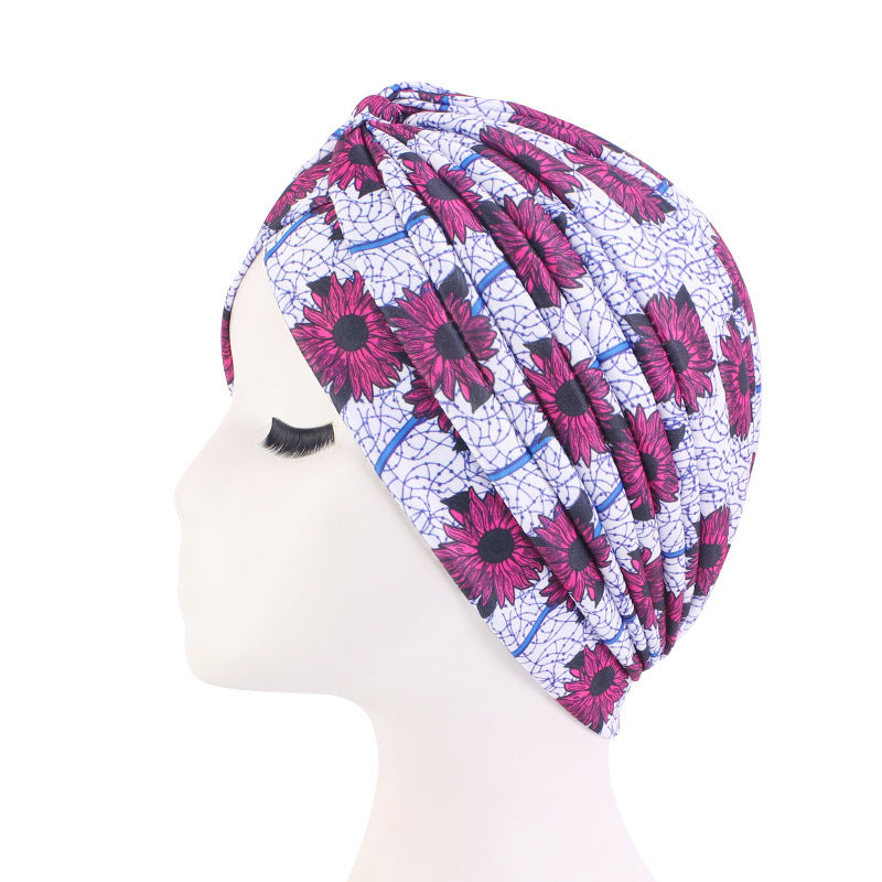 Ladies Fashion Hijab Cross Indian Hat