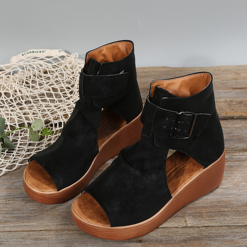 High-Top Wedge Sandals for Women