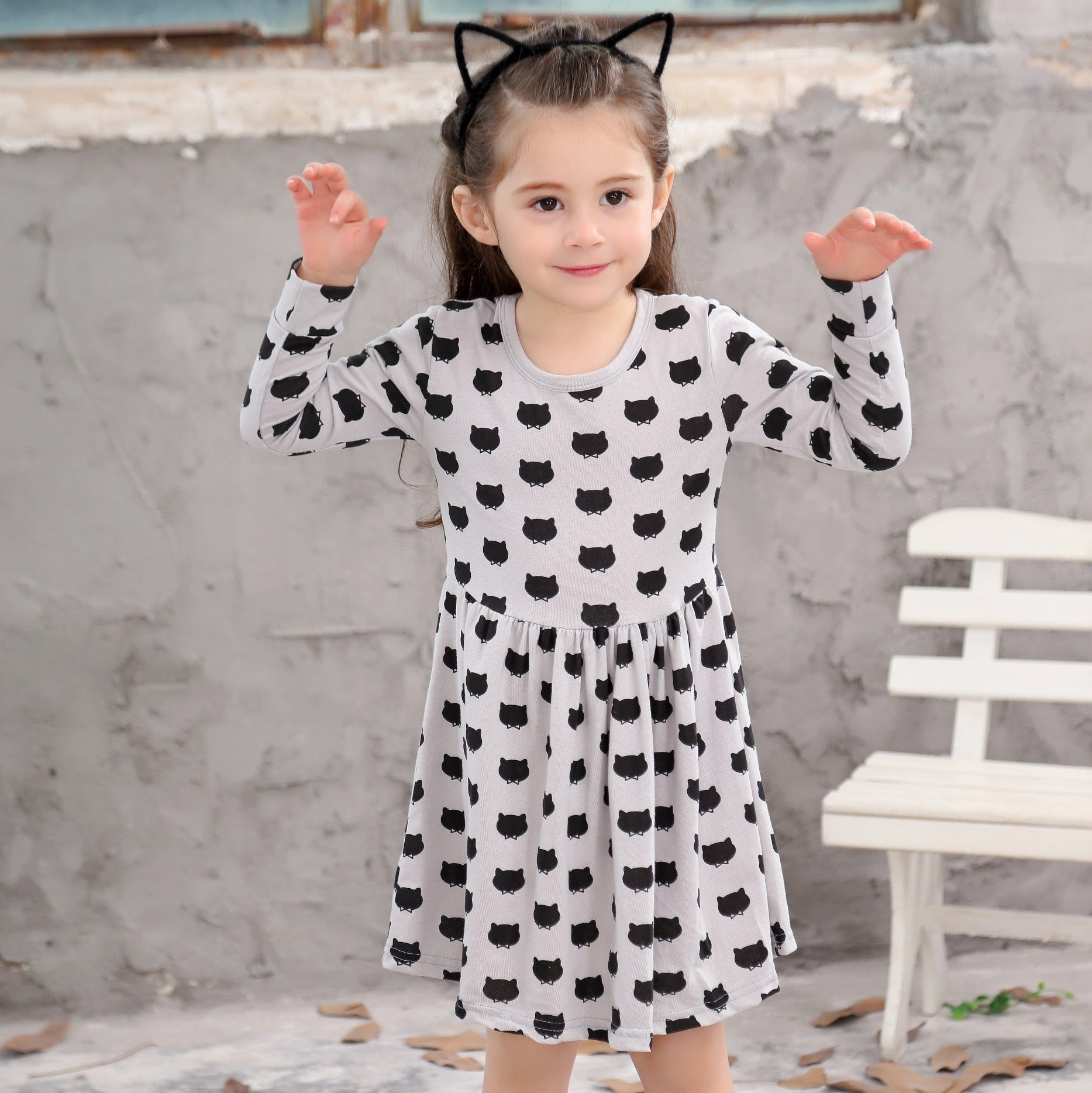 Printed Polka Dot Princess Dress Children's Dress
