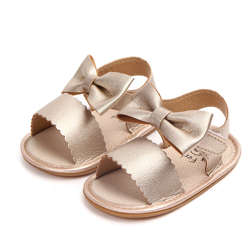 Baby Sandals Toddler Shoes Pu Leather Bow