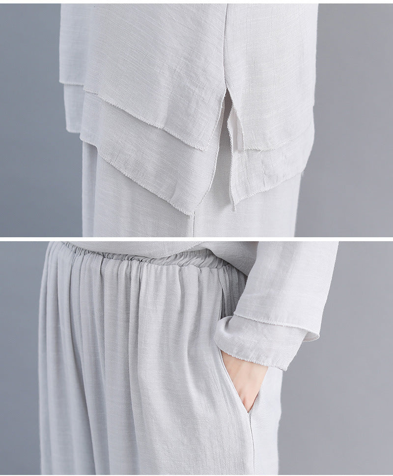 Loose-Fit Zen Long Sleeve Set