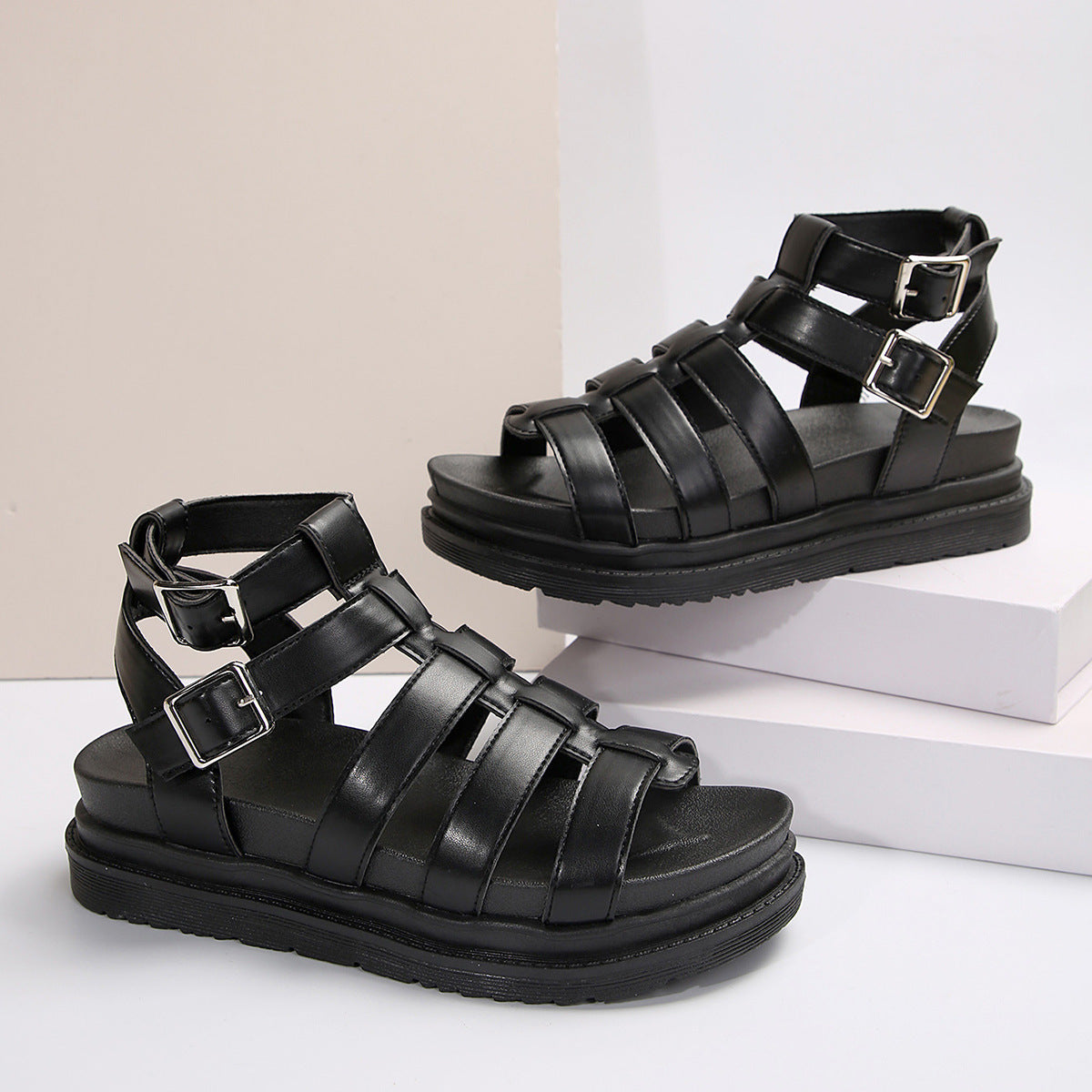 Chunky Roman Platform Sandals
