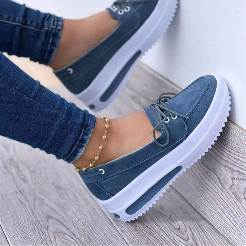 Women’s Lace-Up Wedge Flats