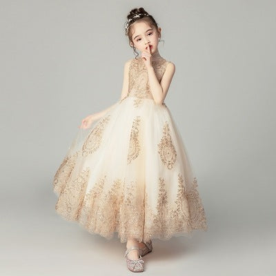 Kinder kleid prinzessin kleid mädchen schwanz abendkleid