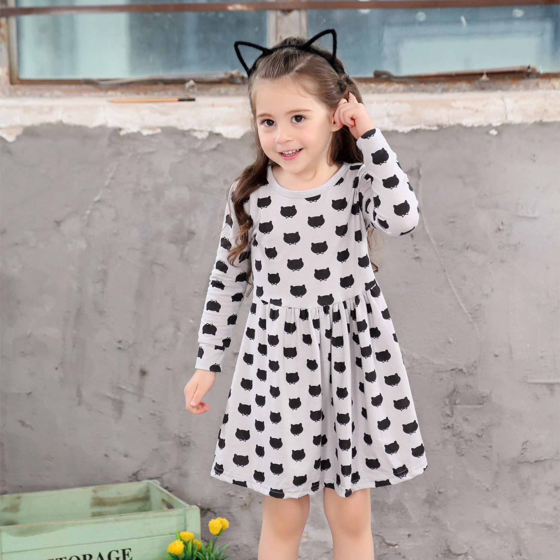 Printed Polka Dot Princess Dress Children's Dress