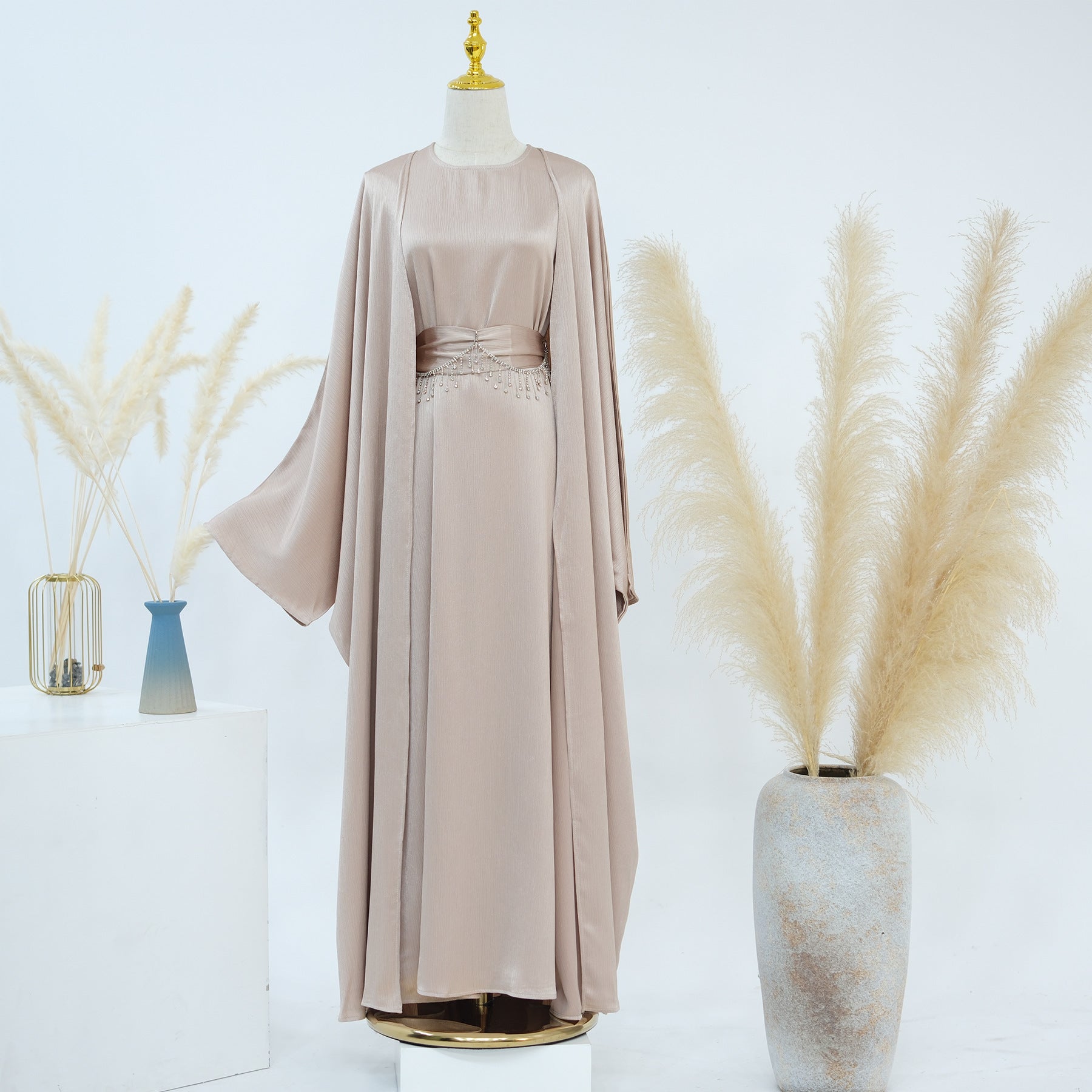 Dubai Turkish Two-Piece Abaya Set