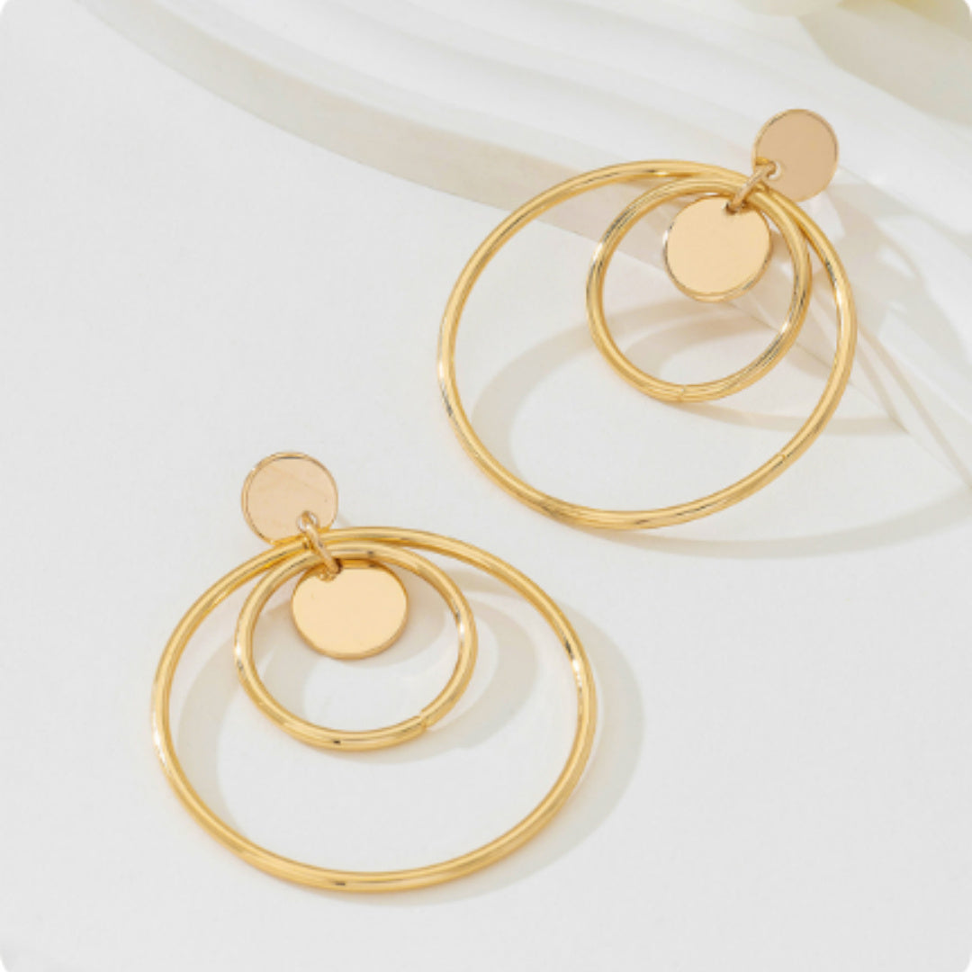 Layered Circle Earrings