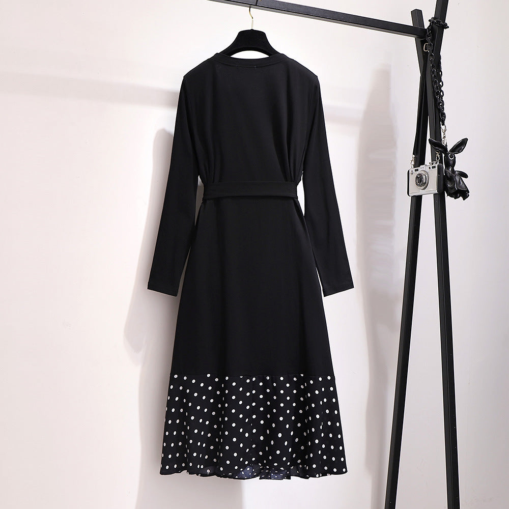 Lace Wave Dot Dress