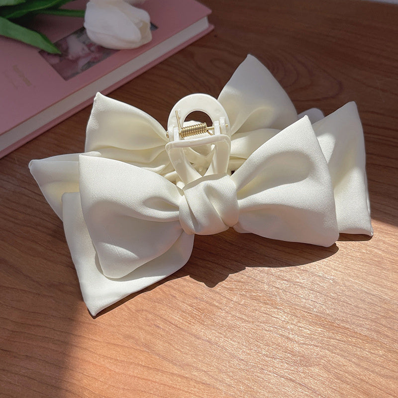 Large Bow Ribbon Hair Clip Claw