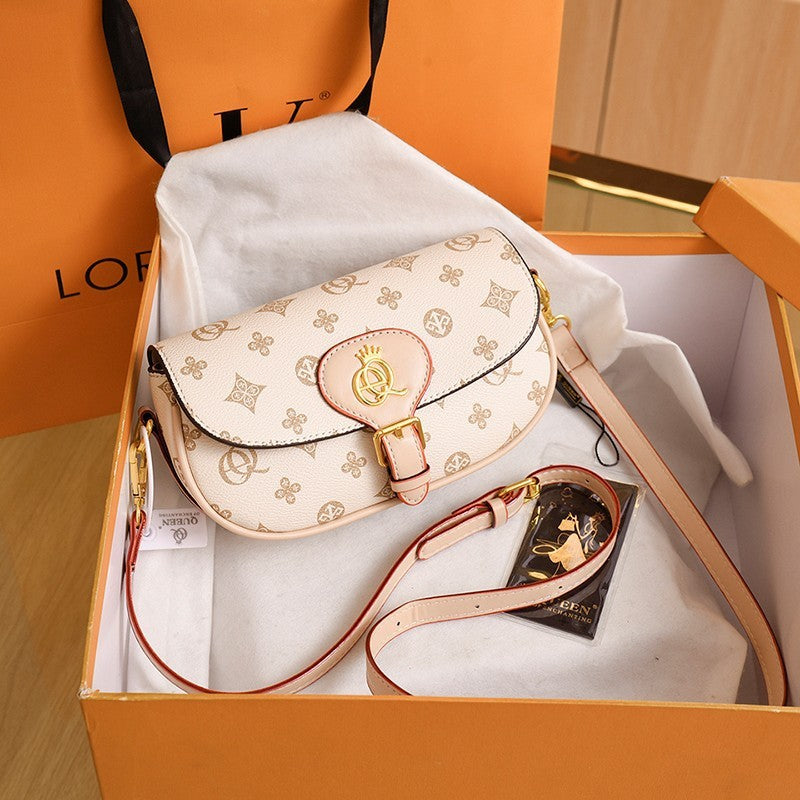 Women’s All-Match Printed Saddle Bag