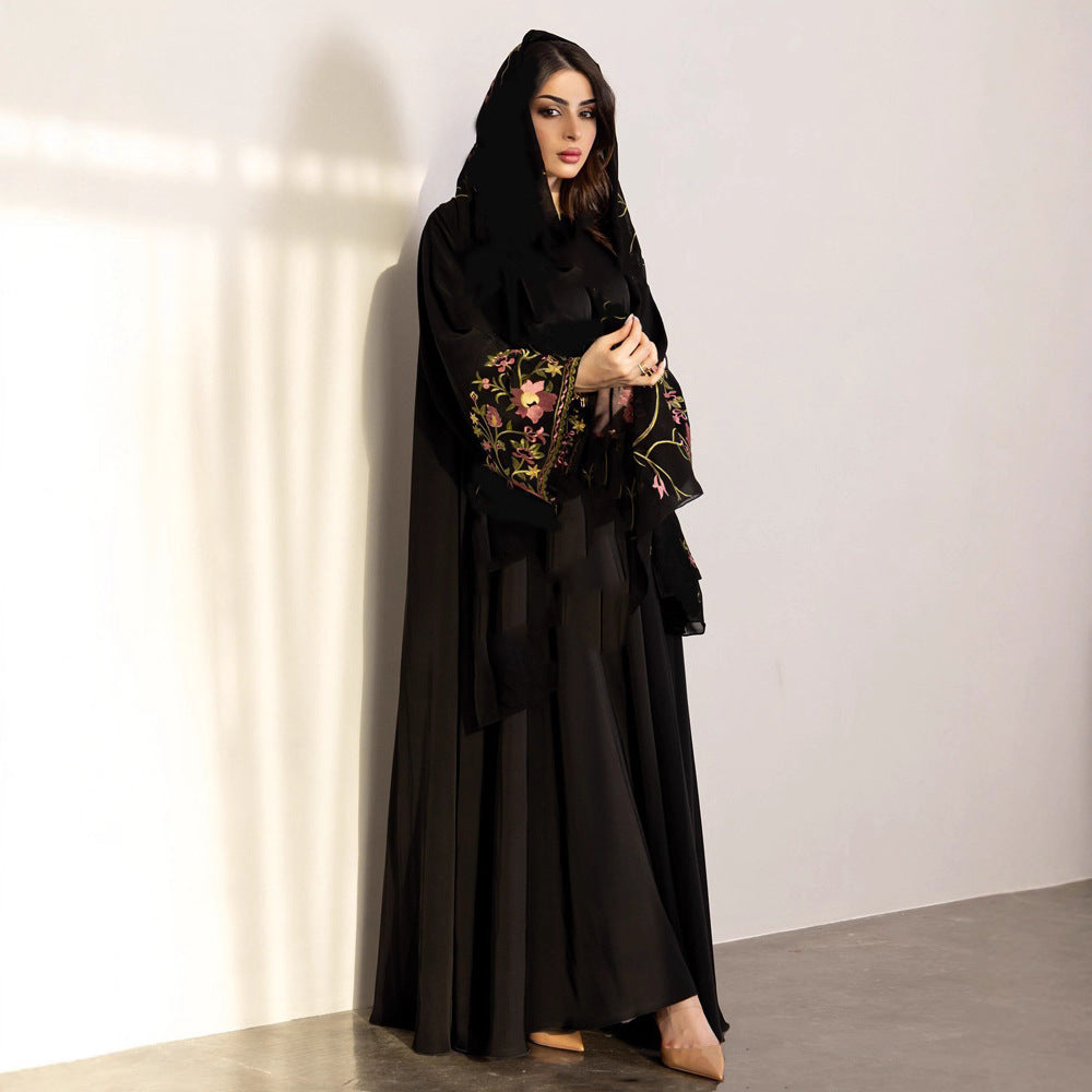 Dubai Embroidered Abaya Robe