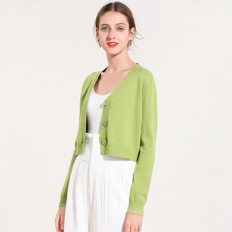 V-Neck Casual Cardigan