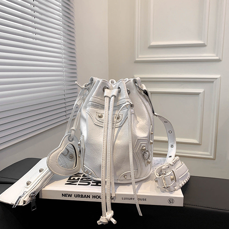 Trendy Rivet Messenger Bag for Women