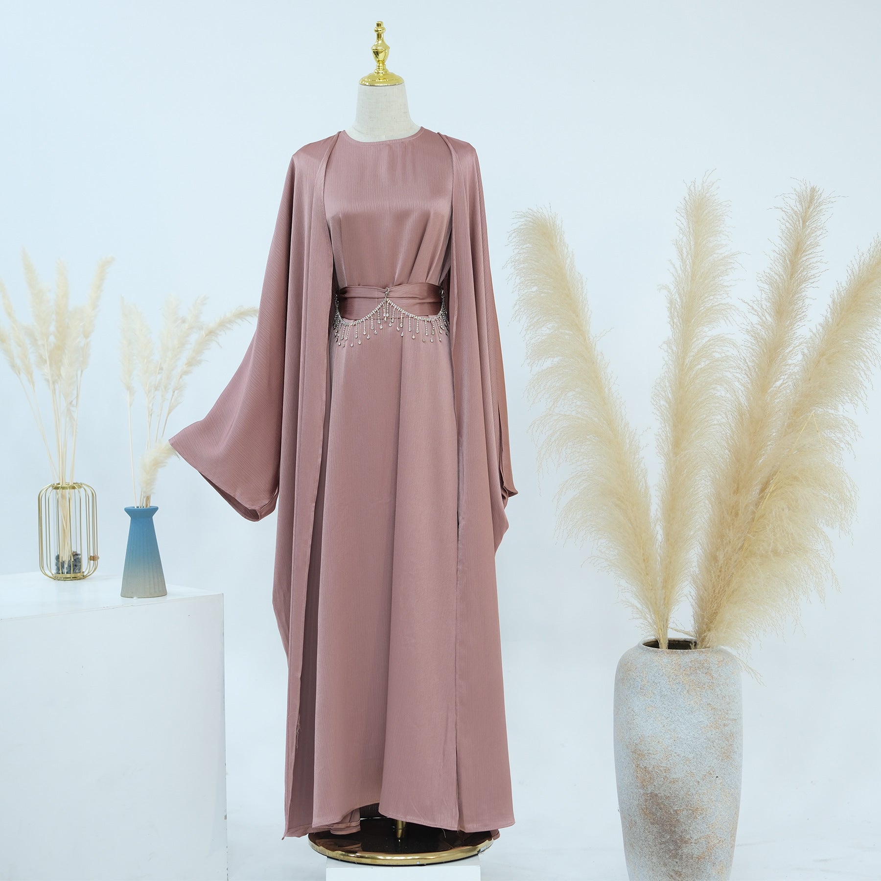 Dubai Turkish Two-Piece Abaya Set