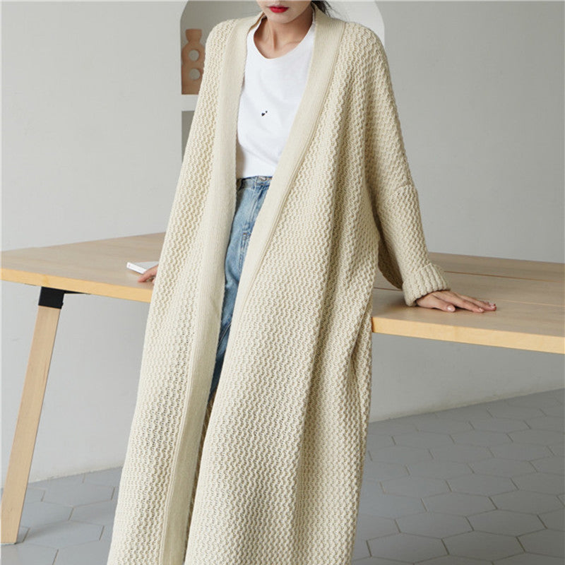 Loose Fit Sweater Coat
