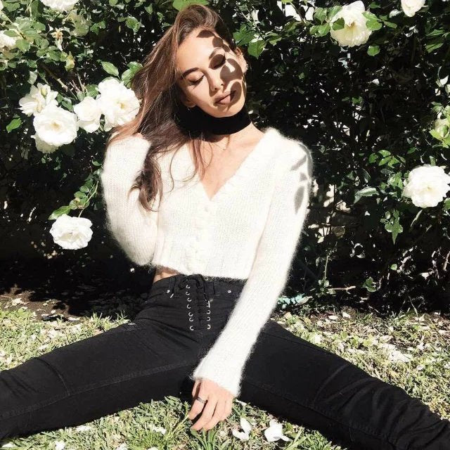 Short Cardigan Sweater