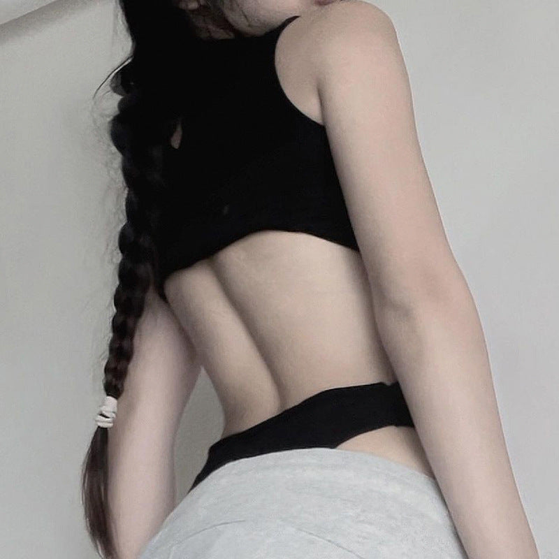 Basic Cut-Out Back Jumpsuit