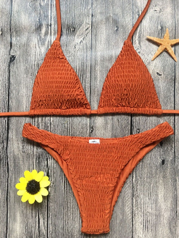 Pleated Triangle Bikini – Sexy Swimwear