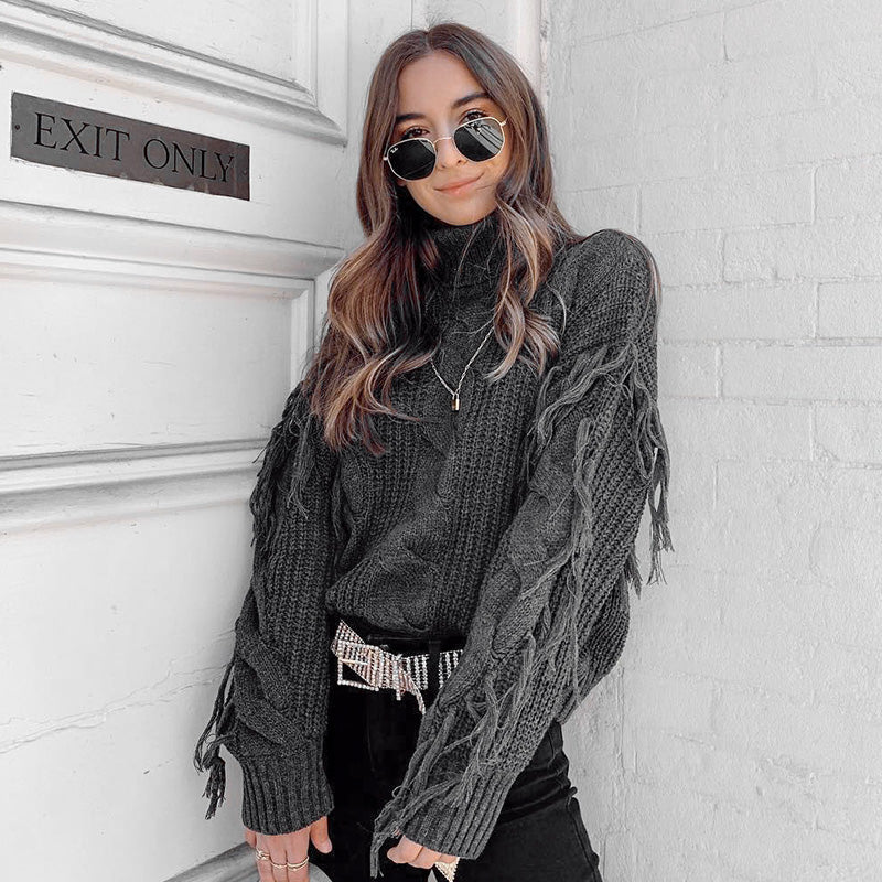 Women's Tassel Knit Sweater