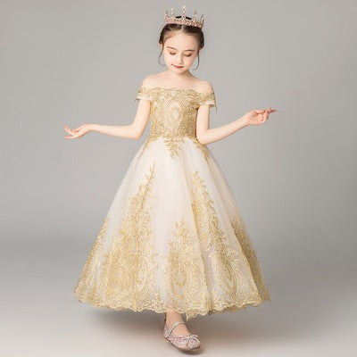 Kinder kleid prinzessin kleid mädchen schwanz abendkleid