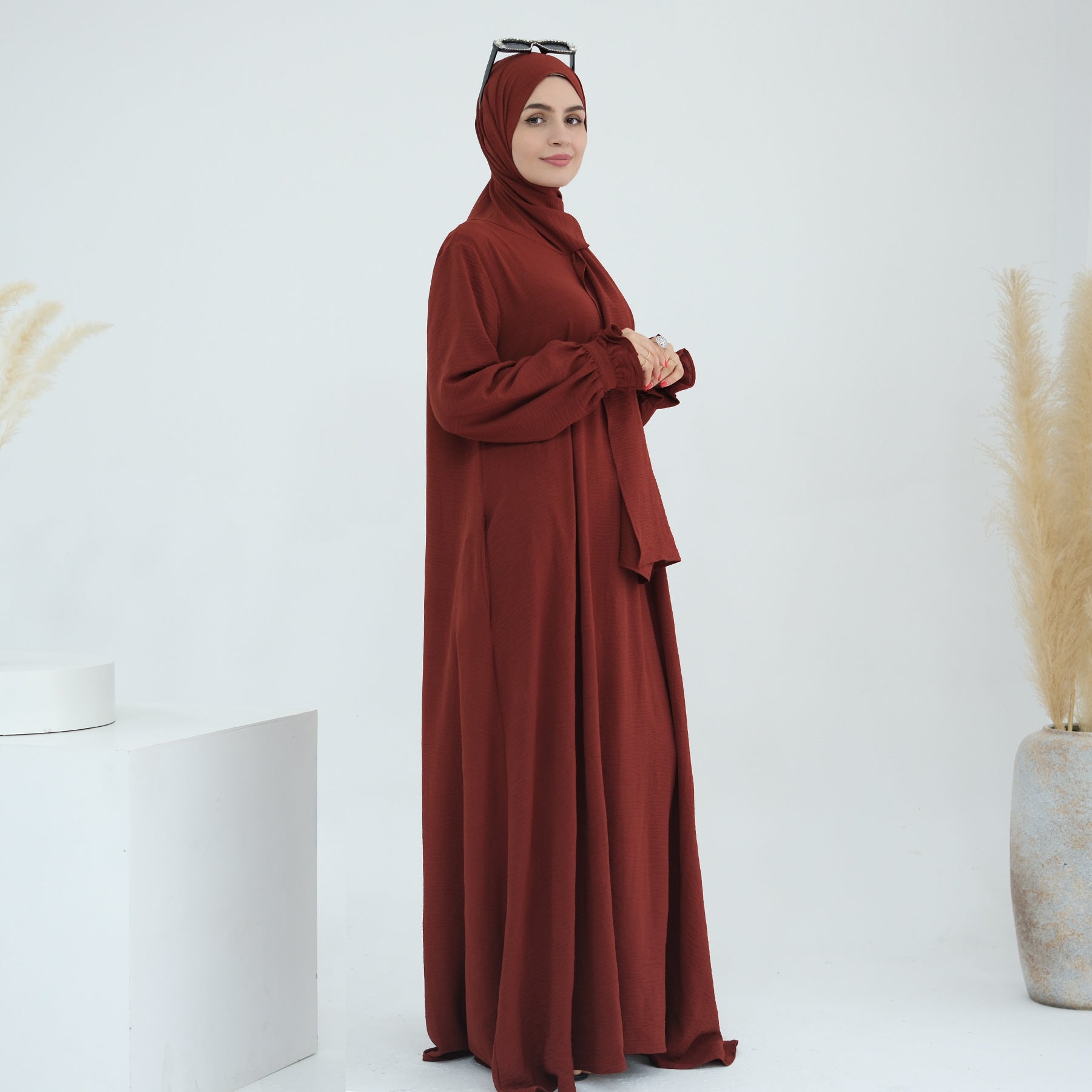 Turkey Dubai Modest Abaya Set