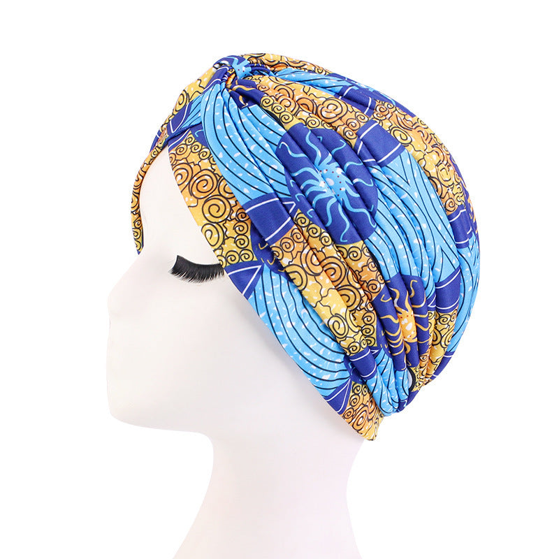 Ladies Fashion Hijab Cross Indian Hat