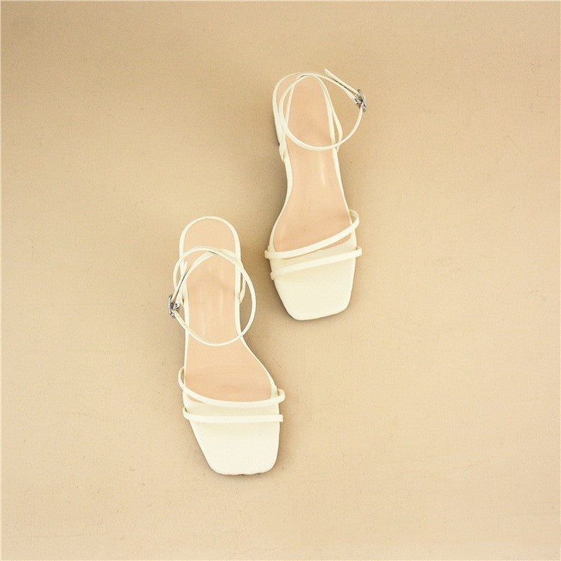 Women's Stiletto Chunky Heel Sandals