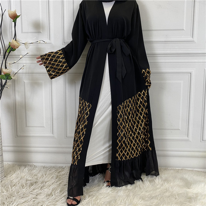 Elegant Chiffon Cardigan Abaya