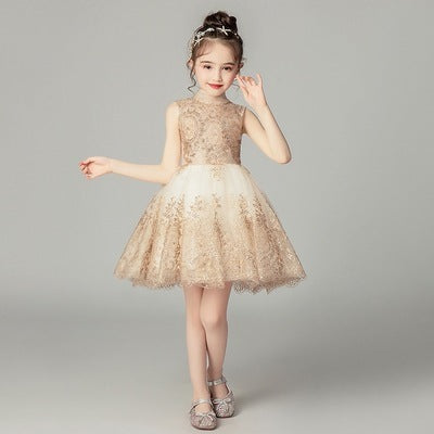 Kinder kleid prinzessin kleid mädchen schwanz abendkleid