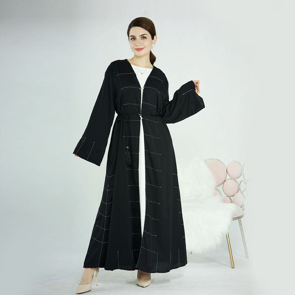 Dubai Solid Cardigan Abaya
