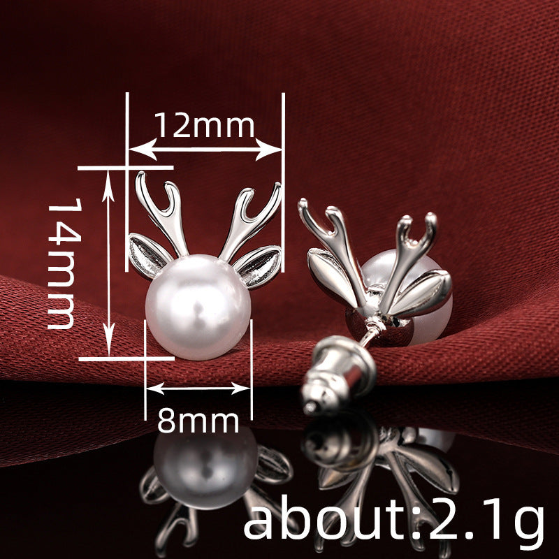 Cute Lady Antler-shaped Earrings