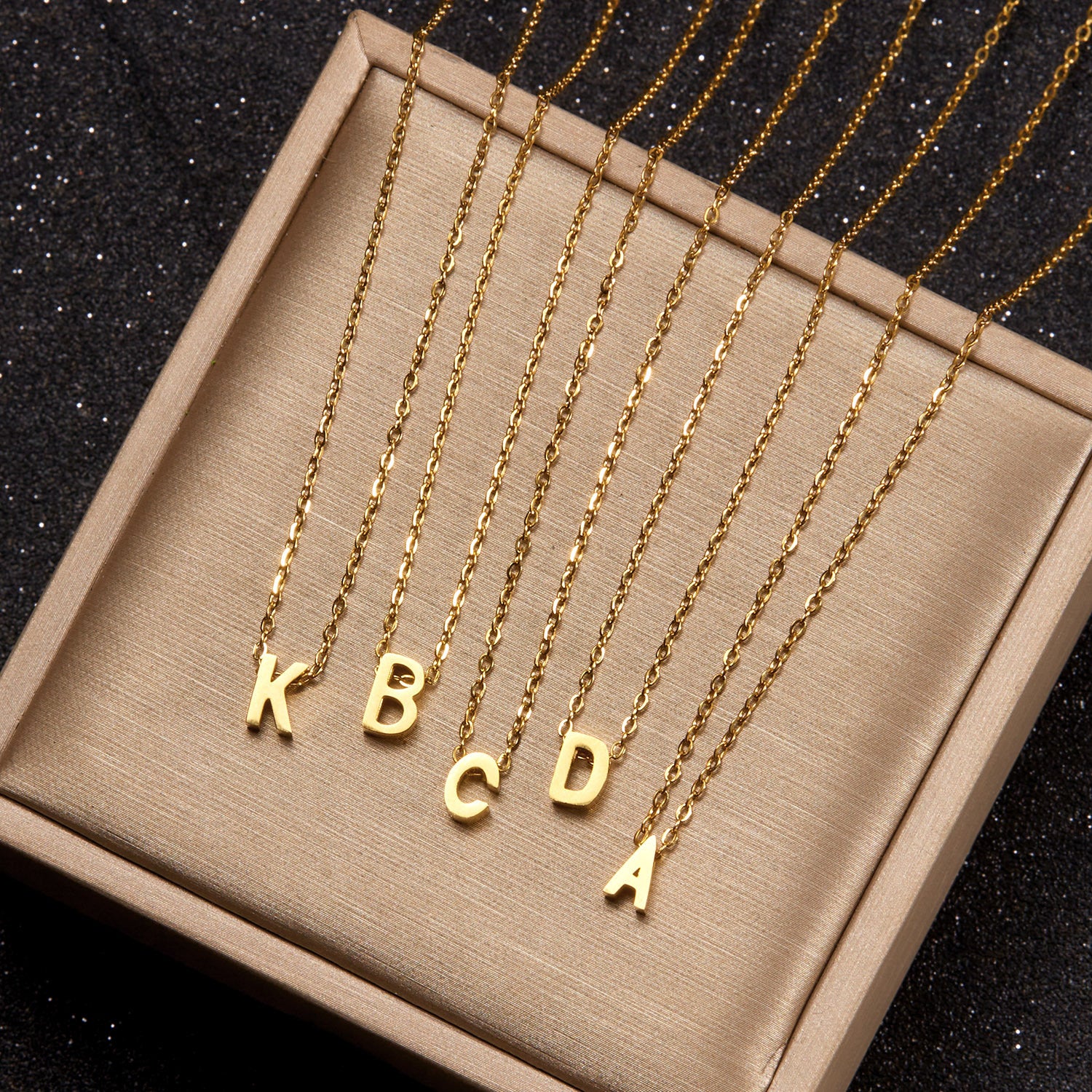 Simple Stainless Steel Colorfast English Letters Unisex Necklace