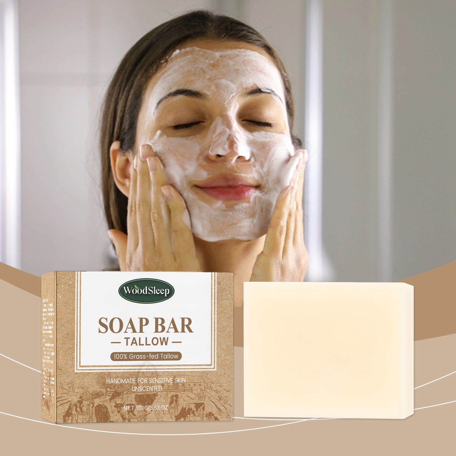 Tallow Body Cleaning Bath Moisturizing And Nourishing Soap