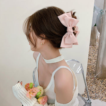 Large Bow Ribbon Hair Clip Claw
