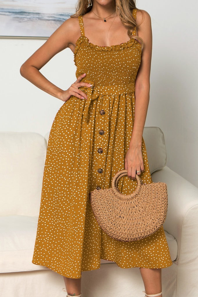 Puff Sleeve Floral Lace High Long Skirt Women Dress