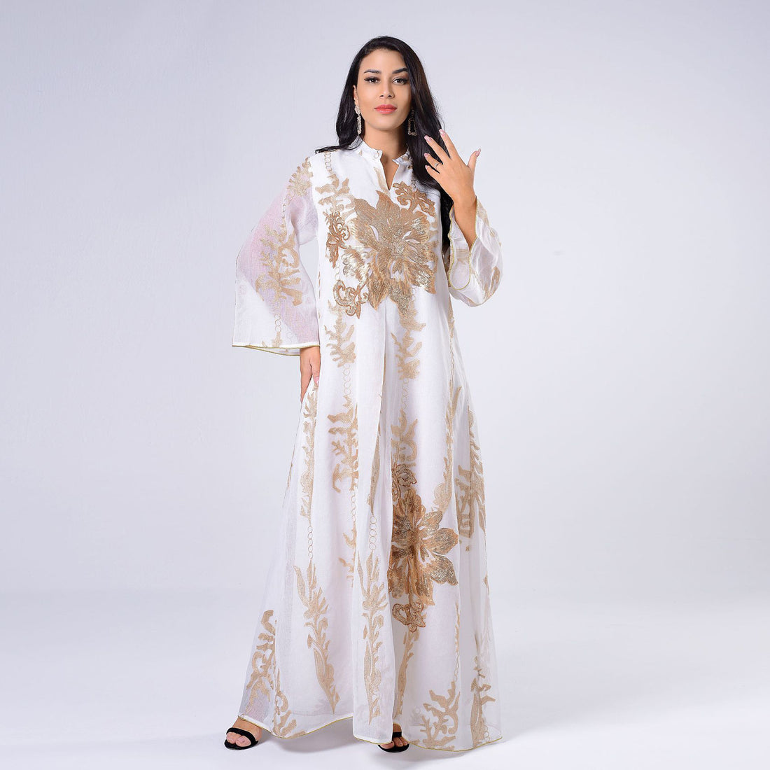 Elegant Muslim Sequin Dress