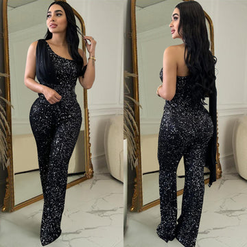Women's Sequin Trousers Jumpsuit – Party Ready
