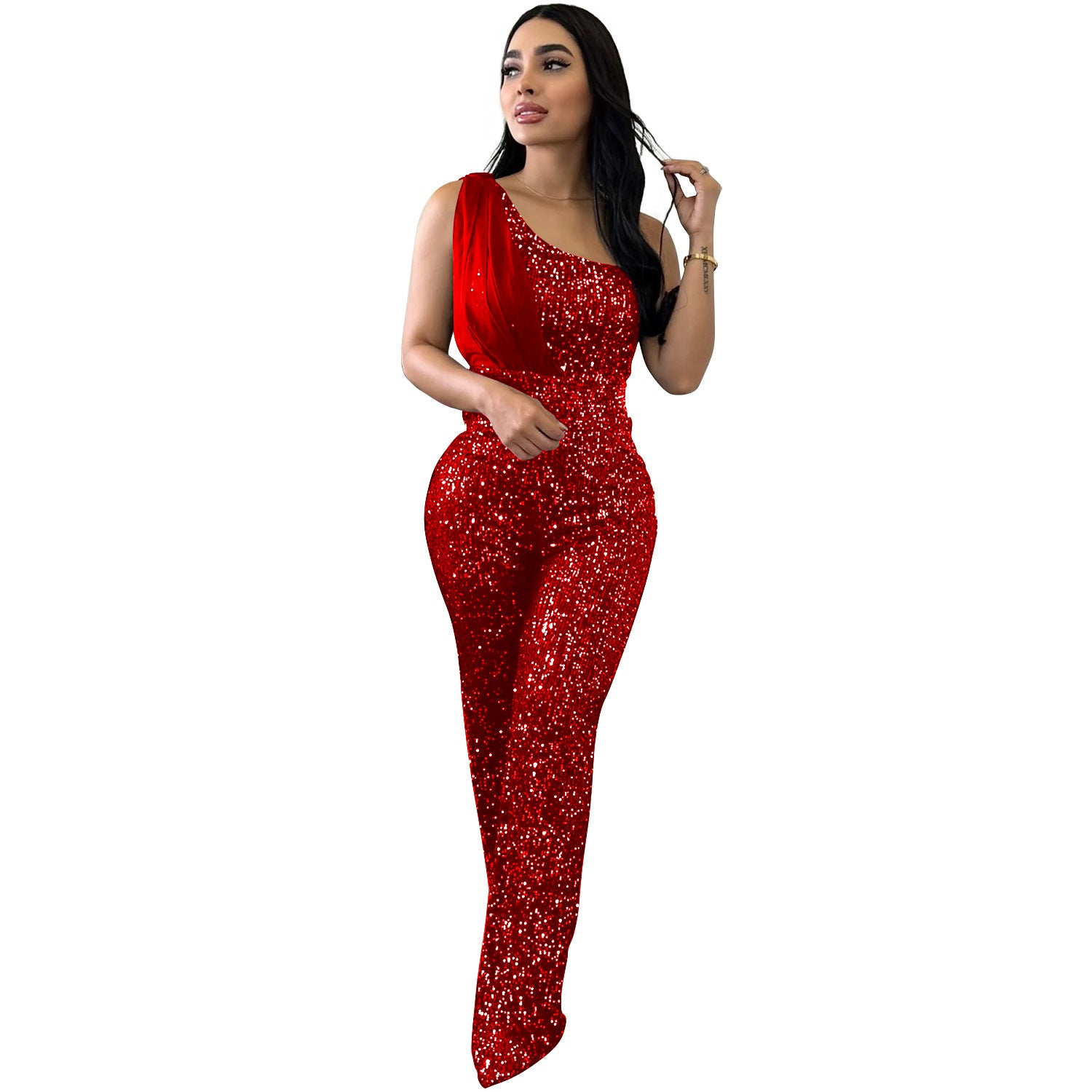 Women's Sequin Trousers Jumpsuit – Party Ready