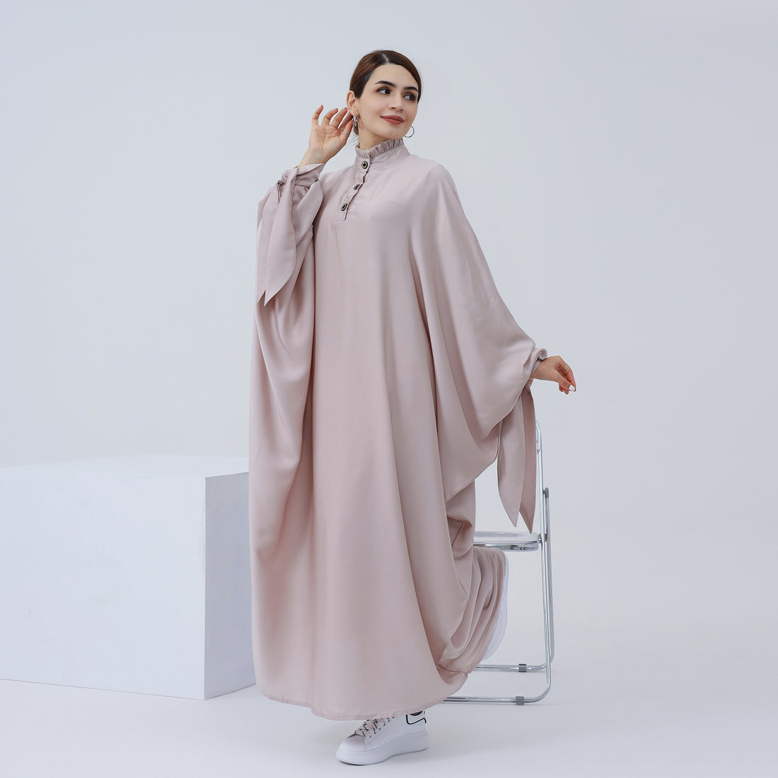 Large Swing Solid Abaya