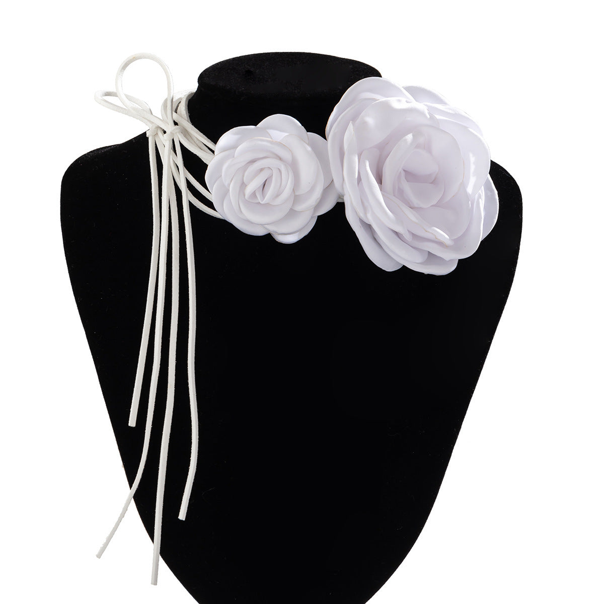 Lace-up Vintage Necklace Rose Dinner Collar Accessories