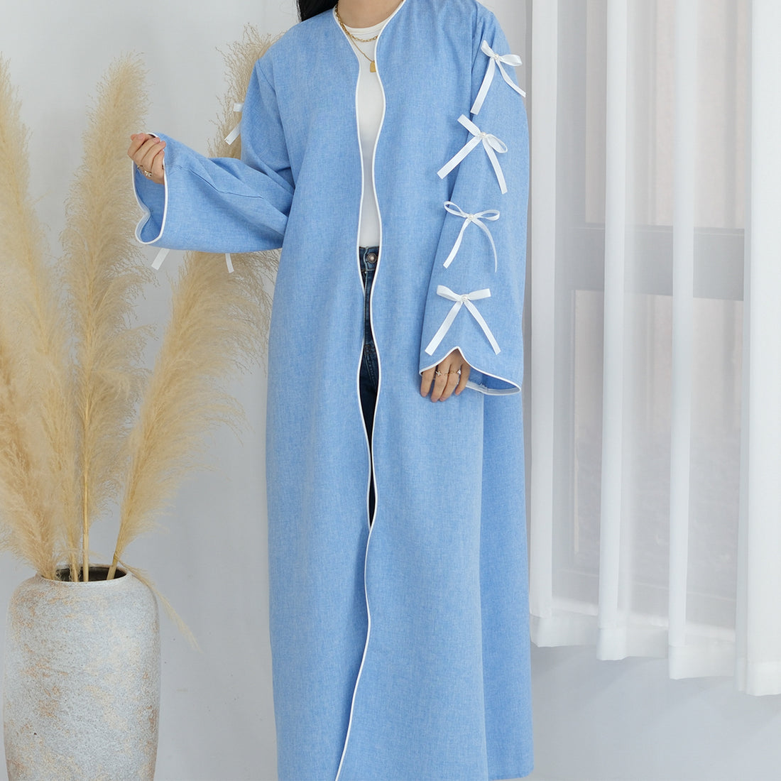 Bow Robe Dress Two-piece Set