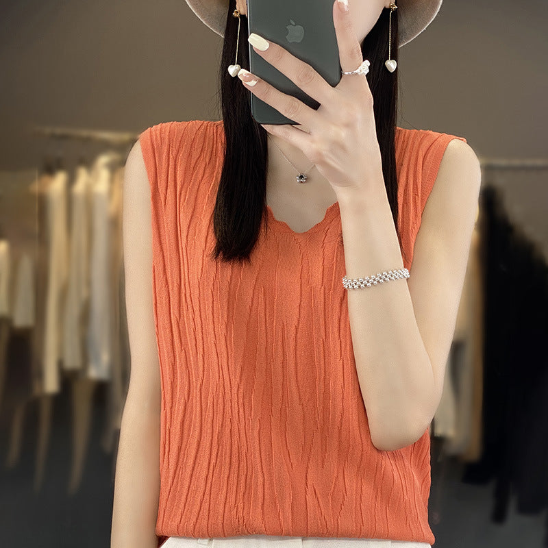 V-Neck Ice Silk Cami