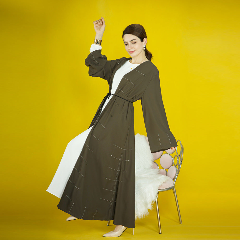 Dubai Solid Cardigan Abaya