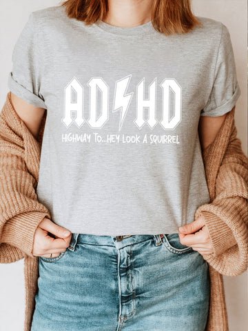 Letter Print Cotton Tee