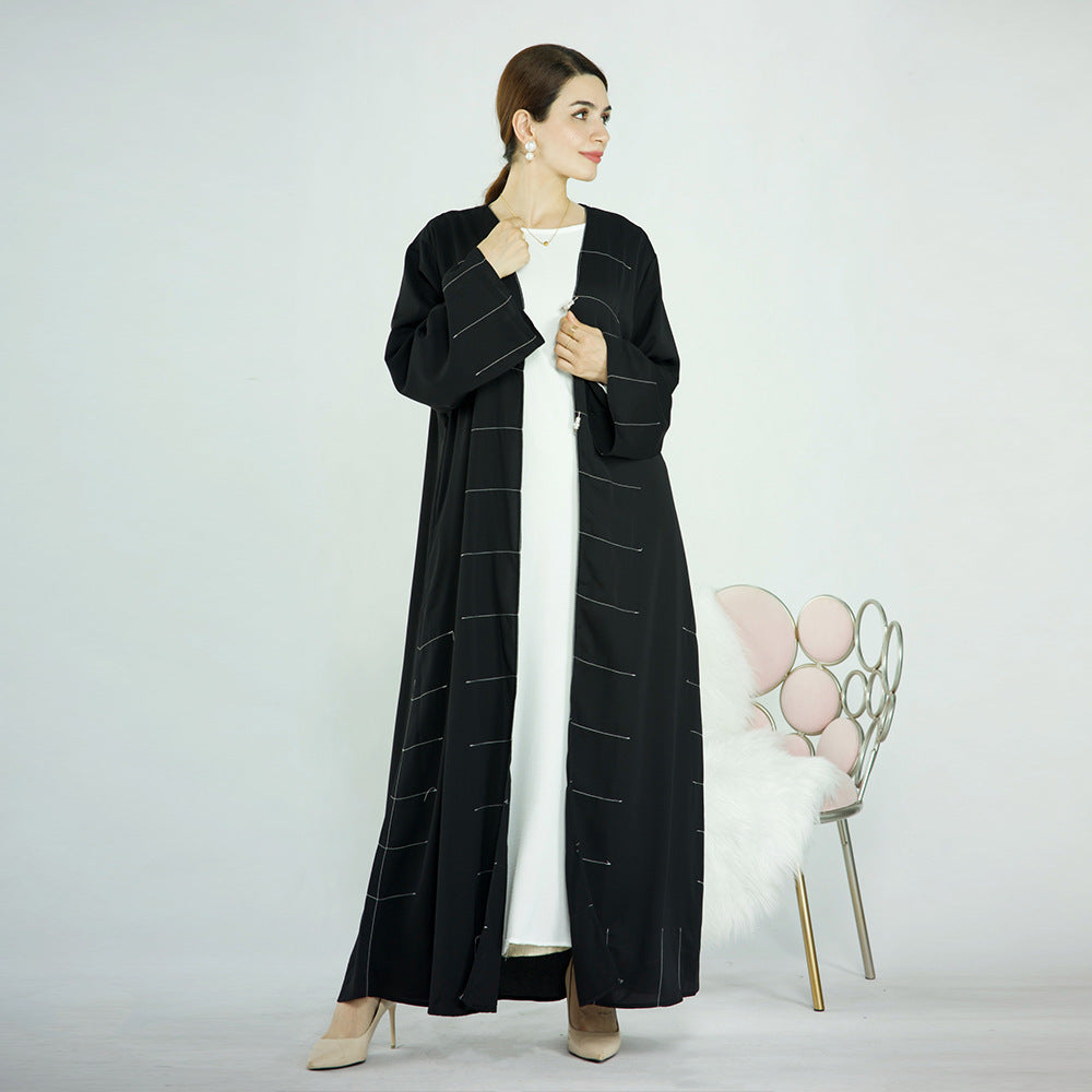 Dubai Solid Cardigan Abaya