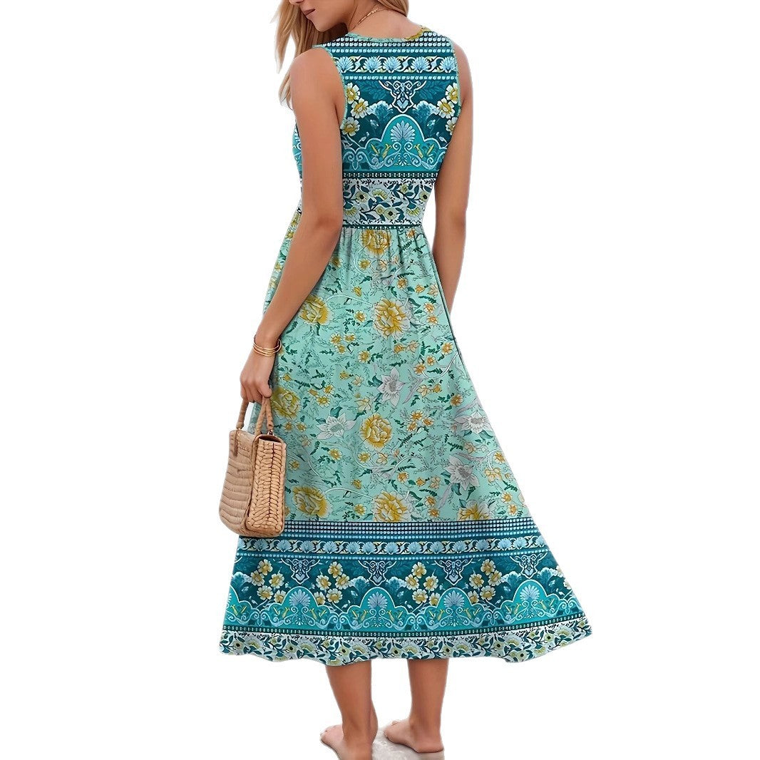 Seaside Beach Ärmelloses langes Pulloverkleid Damenbekleidung