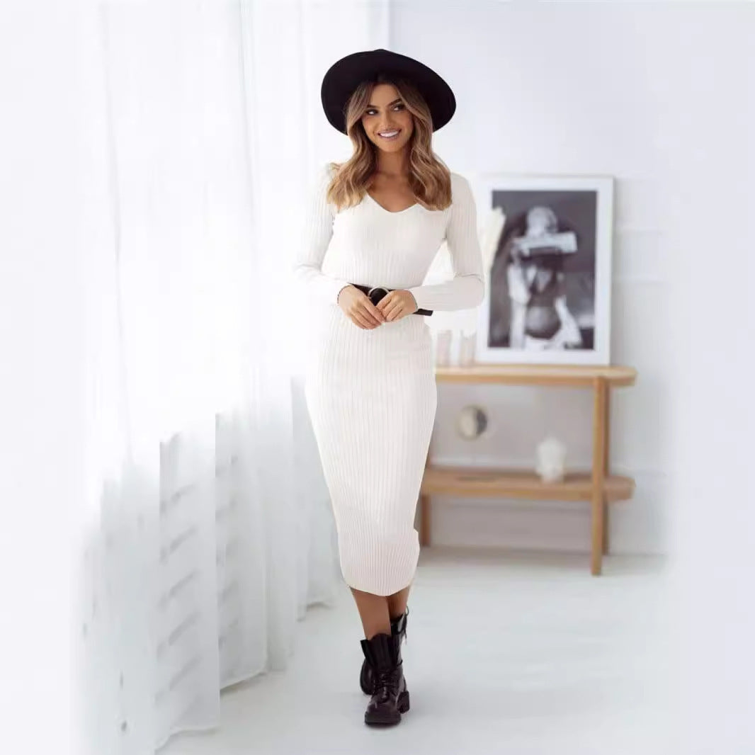 Knitted Midi Dress for Women