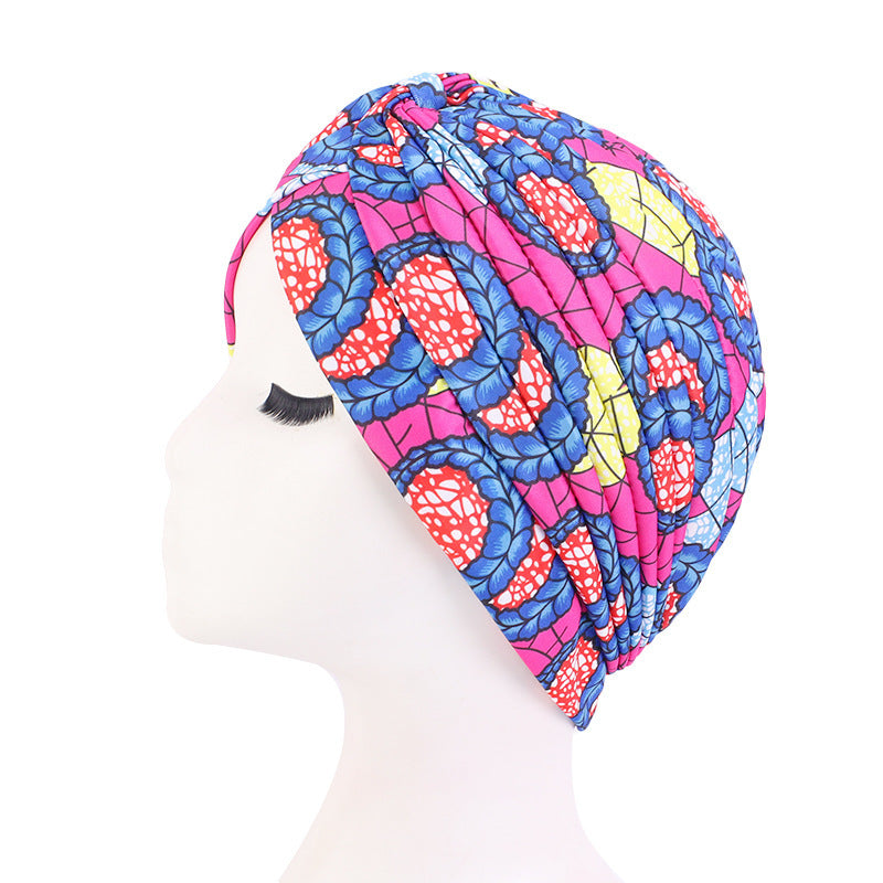 Ladies Fashion Hijab Cross Indian Hat